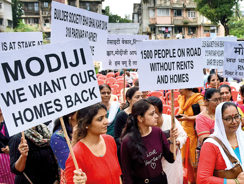 Azad Nagar Residents Protest